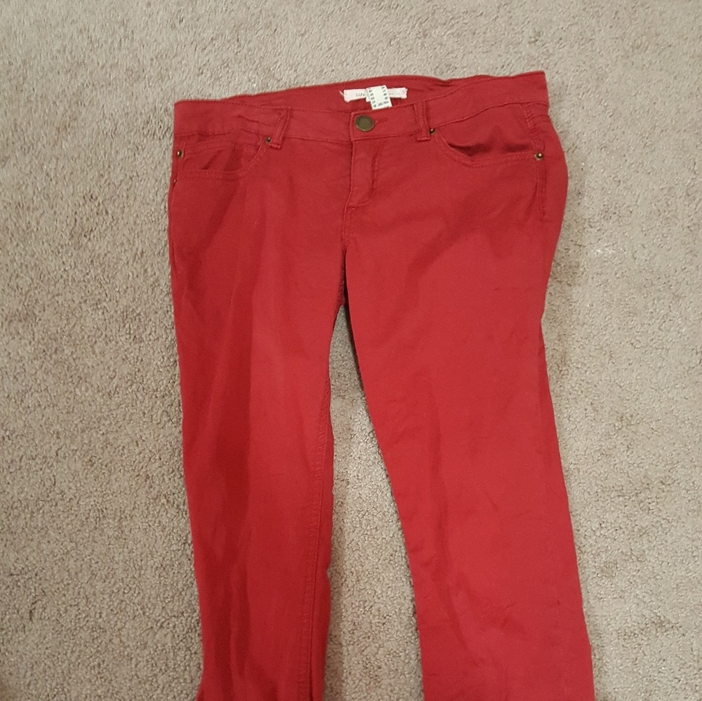 Red Skinny Jeans